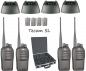 Preview: Team Tecom SL 4er Handfunkgeräte-Kofferset PMR16 Freenet VHF UHF Betriebsfunk
