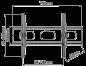 Preview: LCD Wandhalterung DMP PLB 117 M schwarz
