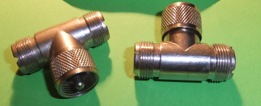 PL-T-Stueck 1Stecker/2Buchsen