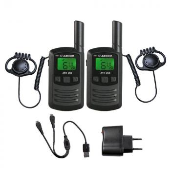 12er Set ATR 200 Tourist Guide mit 6-fach Lader inkl. ATT100 Sendegerät, GHS02 Headset, Tasche
