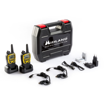 Midland XT70 Adventure, Kofferset inkl. Headsets MA21-Li, 2 Standlader, Akkus 1000mAh