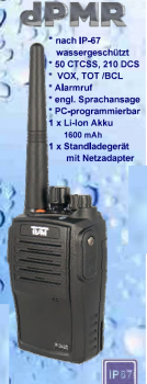 TeCom-IPDA32 dPMR UHF-Betriebsfunkgerät Handfunkgerät