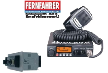 Midland Alan 78 Pro, CB Funk 12/24V 4 Watt AM, inkl. D4 Band