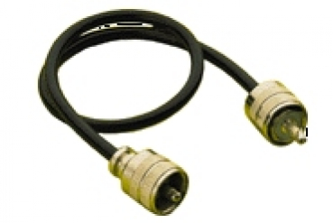 Kabel RG58 mit 2PL-Stecker auf Wunschlänge z.B. 10m