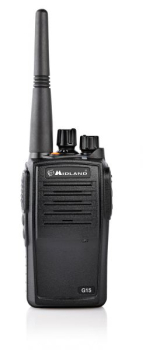 MIDLAND G15 Pro,PMR,Stück, Wasserdicht IP67 Standlader,Akkupack 1600 mAh,Gürtelclip