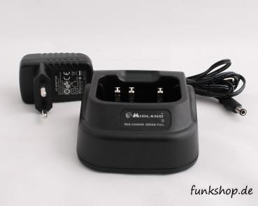 MIDLAND G15 Pro,PMR,Stück, Wasserdicht IP67 Standlader,Akkupack 1600 mAh,Gürtelclip