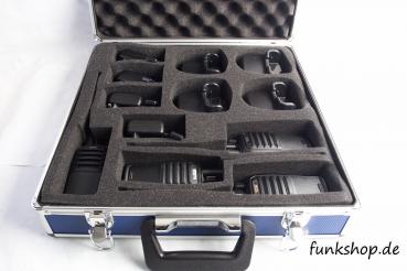 Team Tecom SL 4er Handfunkgeräte-Kofferset PMR16 Freenet VHF UHF Betriebsfunk