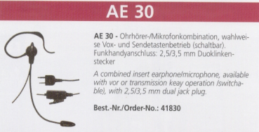 Albrecht AE 30 Headset standard HZ1