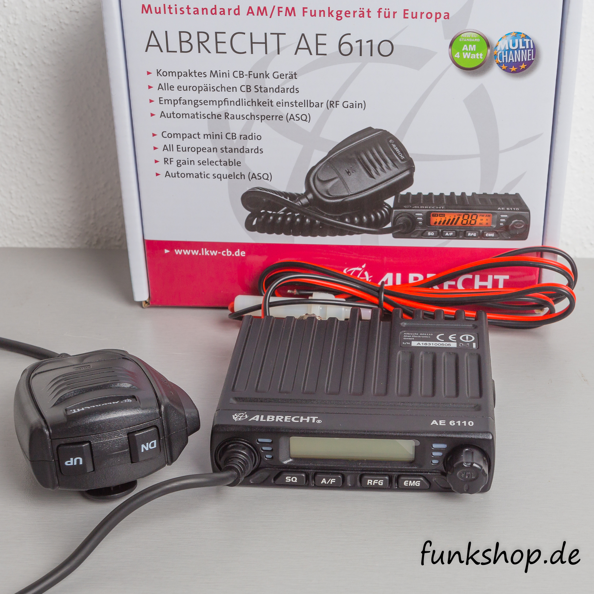 ALBRECHT AE 6110 Vox, Mini-CB Funk, Multi - Ihr Funkspezialist für