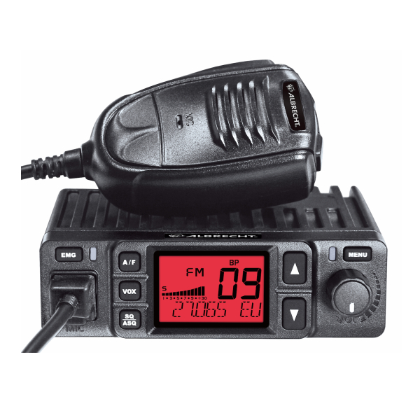 Albrecht AE 6290 CB Funkgerät mit Repeater Funktion, VOX, 12/24V, RJ-45 Westernstecker