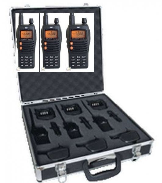 Team TeCom X5 Profi-Kofferset PMR16 UHF Betriebsfunk