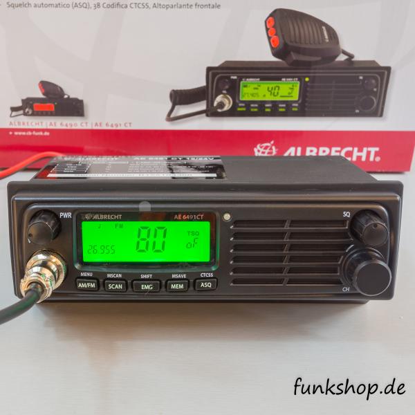 ALBRECHT AE 6491 VOX, CB Mobil, Multinorm 12/24V 4 Watt AM
