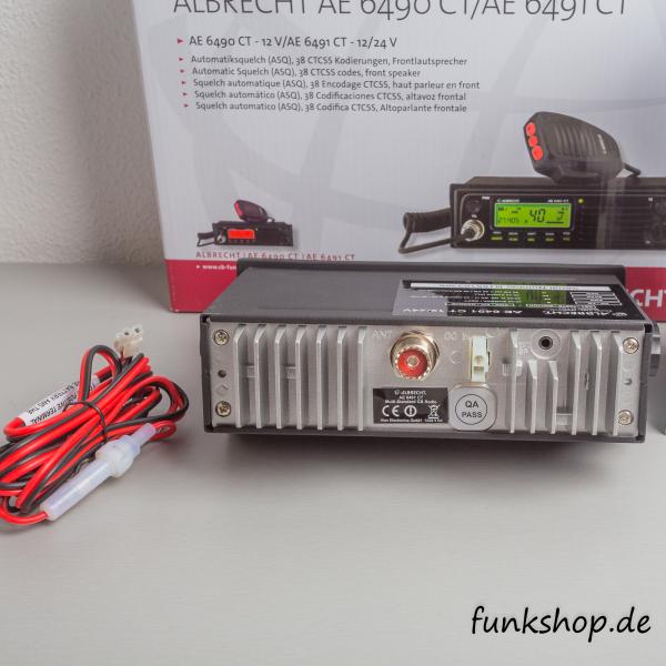 ALBRECHT AE 6491 VOX, CB Mobil, Multinorm 12/24V 4 Watt AM