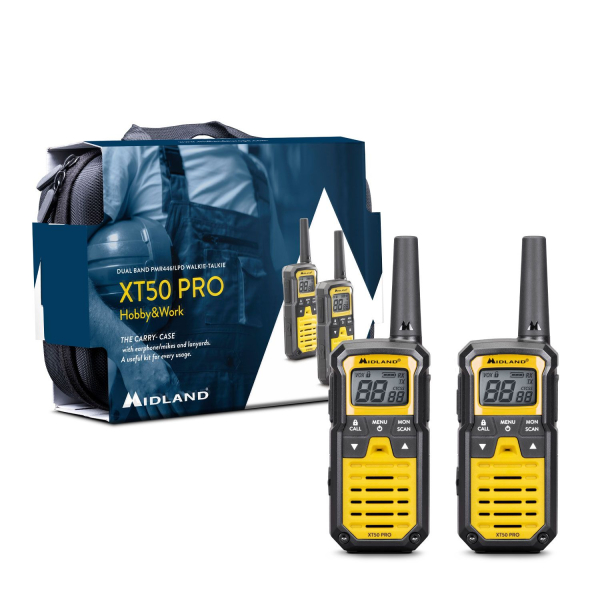 Midland XT50 Adventure, Kofferset, inkl. 2 Akkupacks 700mAh, Headsets MA21L, Doppelstandlader #1