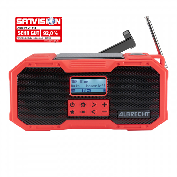 Albrecht DR 112 DAB+ Notfall Outdoor Kurbelradio