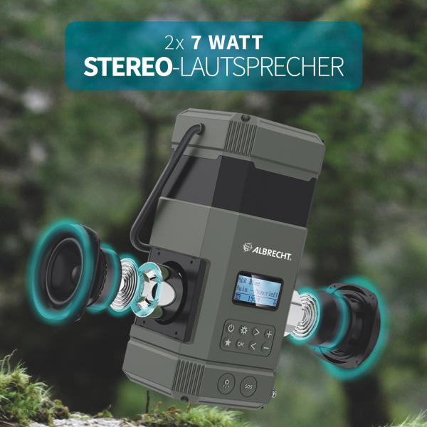 Albrecht DR 114 DAB+ Notfall Outdoor Radio mit Camping-Lampe