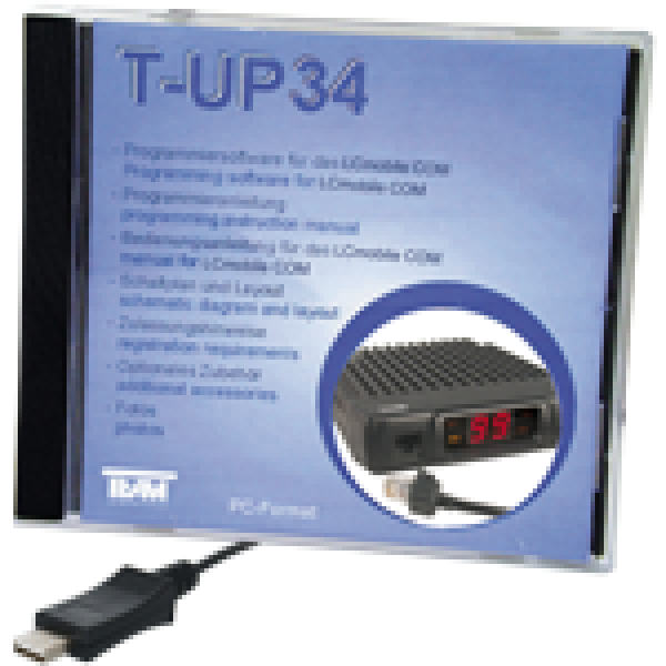 T-UP34 Programmiersoftware mit Programmieradapterkabel LCmobile