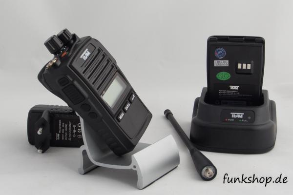 Team Tecom IPZ5 Kofferset mit 4 Geräten PMR16 Freenet VHF UHF Betriebsfunk
