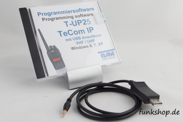 T-UP31 USB COM für TeCom-IP3 UHF-/VHF Programmiersoftware auf CD-ROM