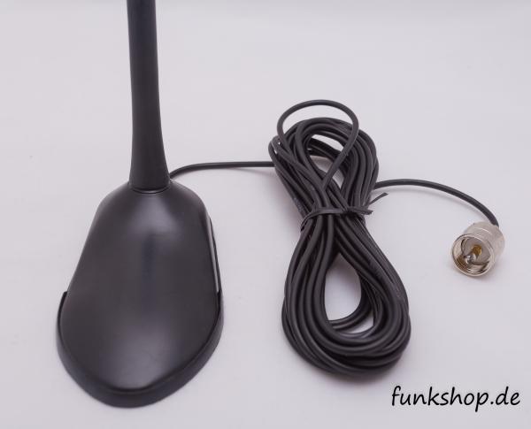 Team Tornado Magnetfußantenne VHF/UHF mit PL-Anschluss