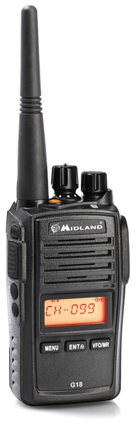 MIDLAND G18 Pro PMR, Stück, IP67, Standlader Steckerlader, Akku 1600mAh, Motorola