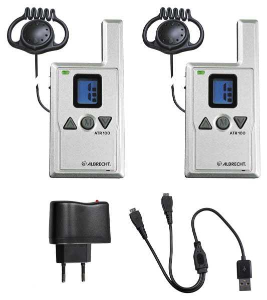 12er Set ATR 100 Tourist Guide Receiver inkl. ATT100, GHS01 Headset, Tasche