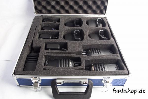 Team Tecom SL 4er Handfunkgeräte-Kofferset PMR16 Freenet VHF UHF Betriebsfunk