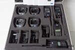 Team Tecom IPX5 Kofferset mit 4 Geräten PMR16 Freenet VHF UHF Betriebsfunk