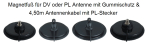 Magnetfuß mit PL oder DV-Anschluss D160,170 190mm
